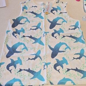 Cat & Jack Boys Shark Design Sleeveless Top